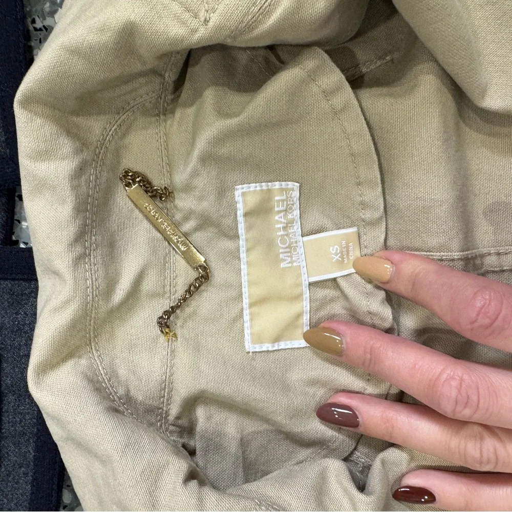 Michael Kors short trench coat